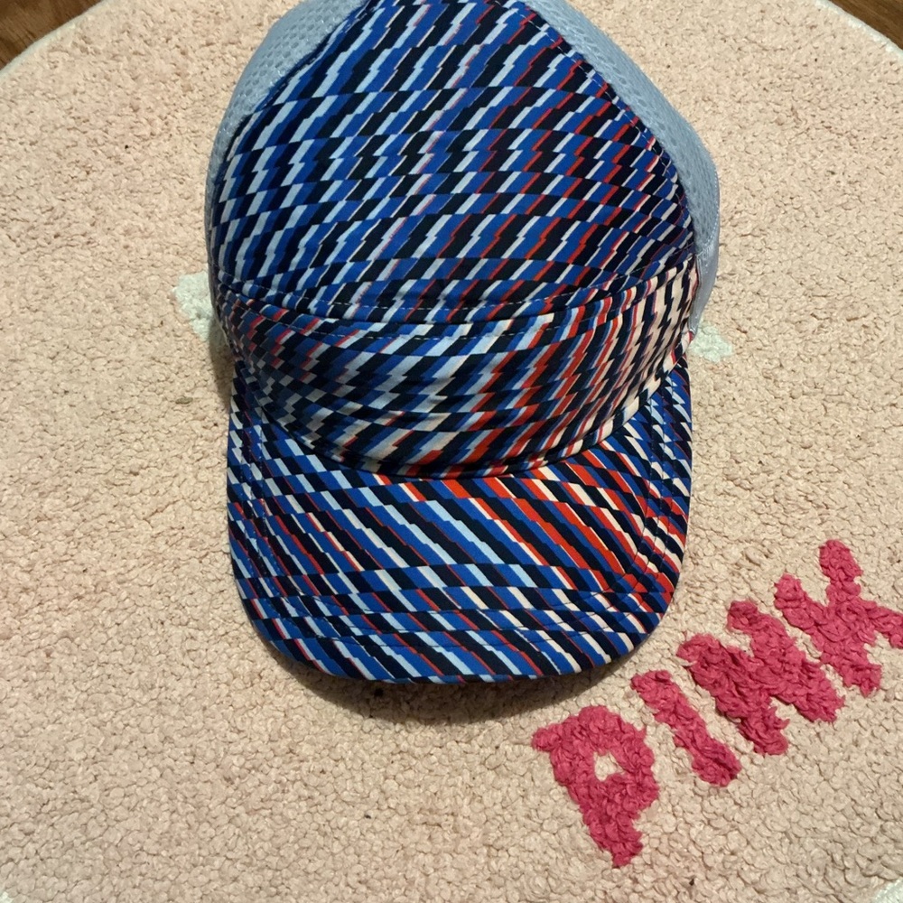 Blue and Red Patterned Cap